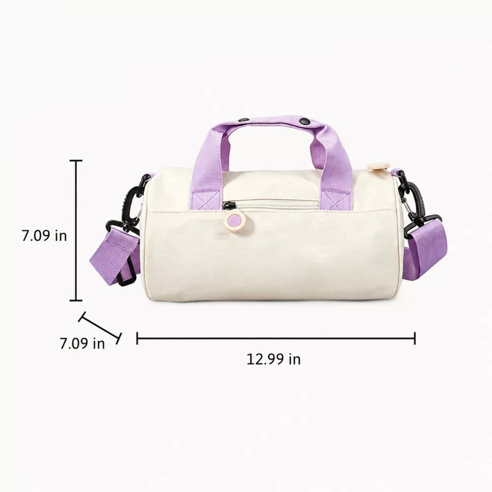 Lightweight Cylinder Gym Duffel Bag
